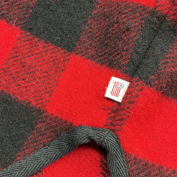 WOOLRICH Vintage Wool Popover Hooded Poncho - Picture 7 of 9